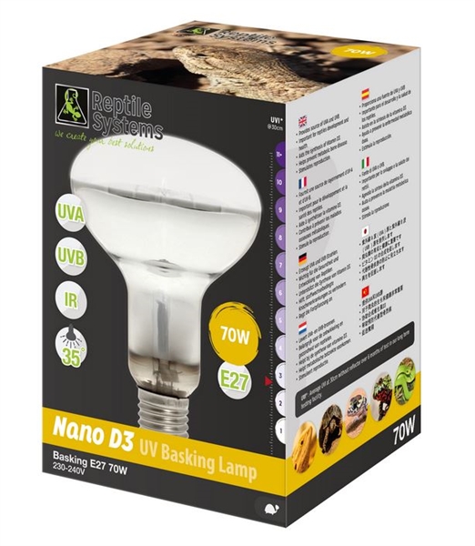 Reptile Systems D3 UV Basking Lamp 70W