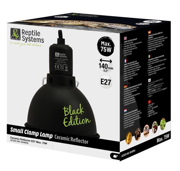 Reptile Systems Black Edition Clamp Lamp SMALL