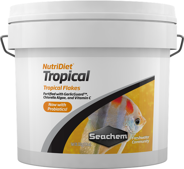 Seachem NutriDiet Tropical Flakes w/ Probiotics 500g