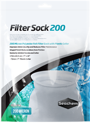 Seachem Filter Sock 200 micron Welded 7" x 16"