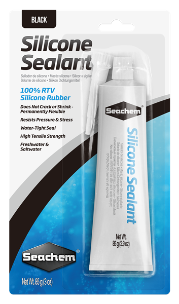 Seachem Silicone Sealant - BLACK 3 oz