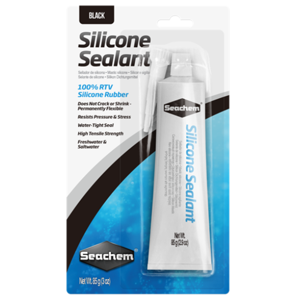 Seachem Silicone Sealant - BLACK 3 oz
