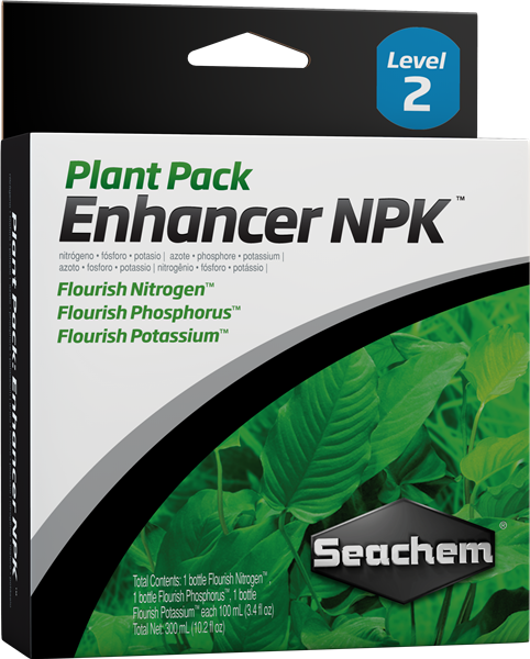 Seachem Plant Pack: Enhancer (NPK) 3 x 100 ml  Flourish Nitrogen, Flourish Phosphorus, Flourish Potassium