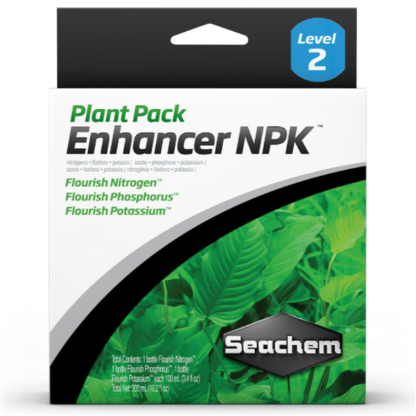 Seachem Plant Pack: Enhancer (NPK) 3 x 100 ml  Flourish Nitrogen, Flourish Phosphorus, Flourish Potassium