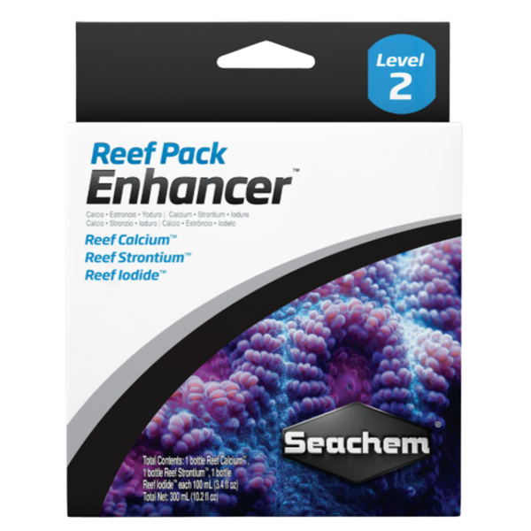 Seachem Reef Pack: Enhancer 3 x 100 ml - Reef Calcium, Strontium, Iodide