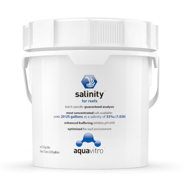 SeaChem AquaVitro Salinity Salt - 120 Gal.
