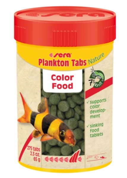 Sera Plankton Tabs Nature - Color Food 100mL - 275 Tabs