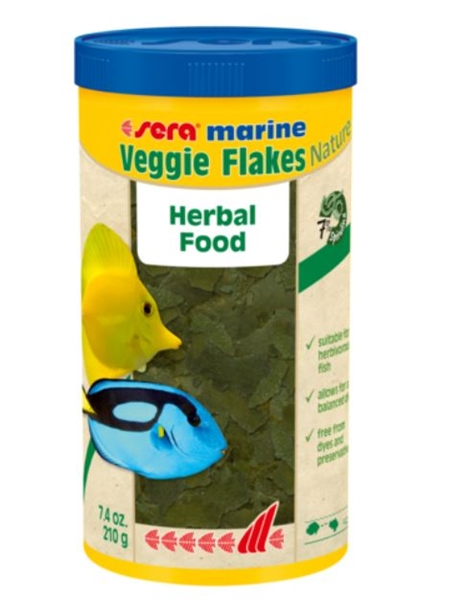 Sera Marine Veggie Flakes Nature - Herbal Food 250mL