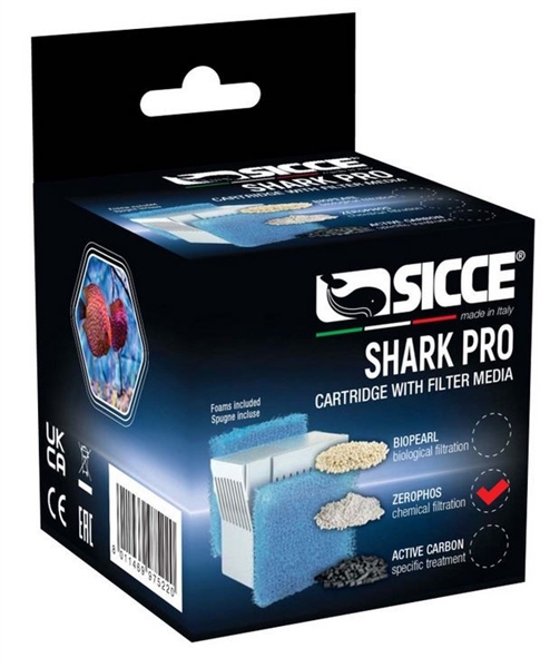Sicce SHARK PRO Zerophos Cartridge with Sponge