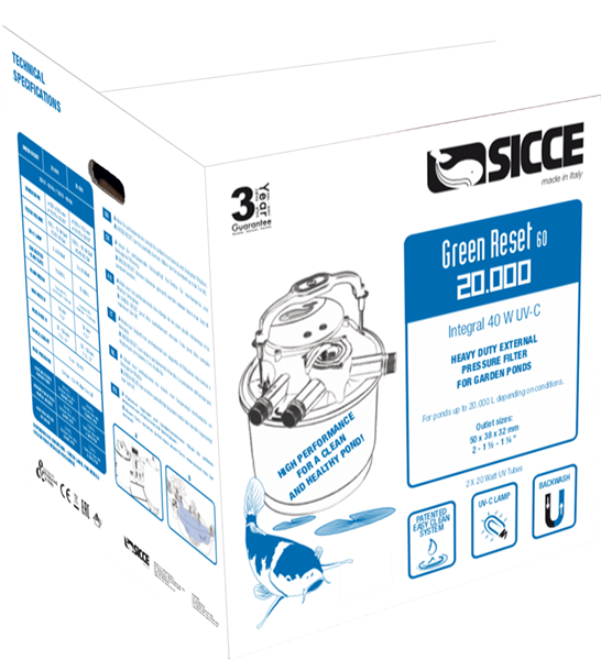 Sicce Green RESET 60 Filter with 2 x 20w UV