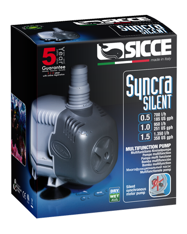 Sicce Syncra Silent Pump 1.0 - 251gph 5 Ft. Head