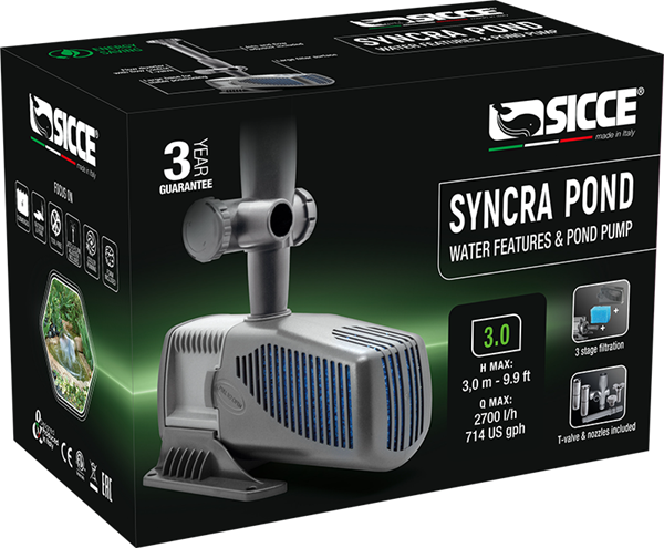 Sicce SyncraPond 3.0 Pond Pump with Fountain - 714gph