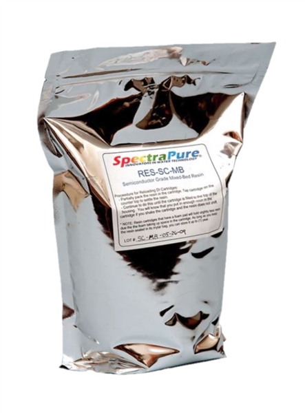 SpectraPure Mixed-Bed Color-Indicating DI Resin - 5 Liter Bag (RES-MB-CI-5L)