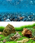 Seaview River Rock/Sea of Green 12"x50' Double Sided Background
