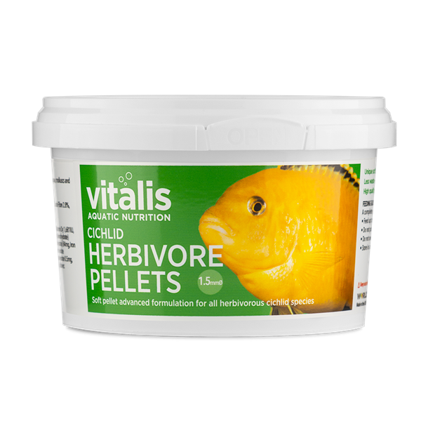 Vitalis Nutrition Cichlid Herbivore Soft Pellets 140g - 1.5mm