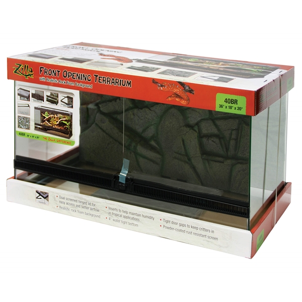 Zilla Front Open Terrarium 40 Breeder