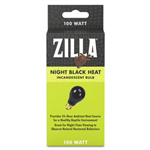 Zilla Night Black Incandescent Bulb 100W