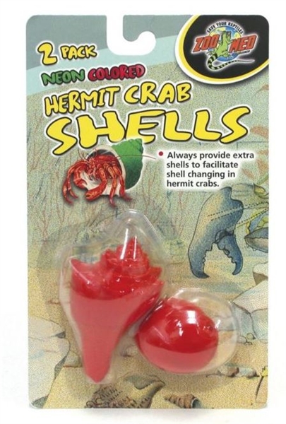 Zoomed Hermit Crab Neon Shells 2 Pack - Assorted Colors