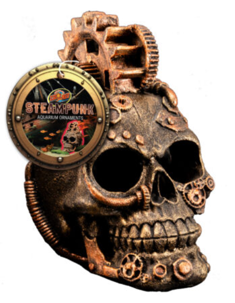 Zoomed Steampunk Ornament - Skull