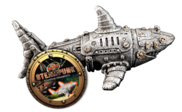 Zoomed Steampunk Ornament - Shark