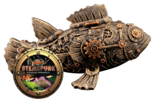 Zoomed Steampunk Ornament - Fish