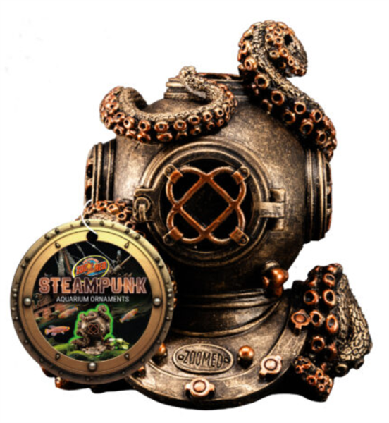 Zoomed Steampunk Ornament - Octohelmet
