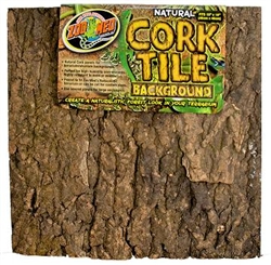 Zoo Med Natural Cork Tile Bkgrnd (12"x12") fits NT-1