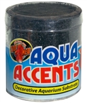 Zoomed Aqua Accents - Midnight Black Sand