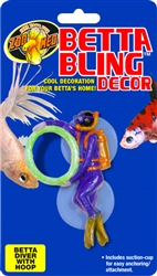 Zoomed Betta Bling  Diver w/ Hoop