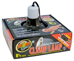 Zoo Med Dlx Porcelain Clamp Lamp (Blk-UL Listed) 8.5"