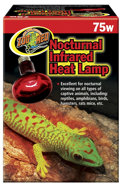 Zoo Med Red Infrared Heat Lamp 75W CSA Approved