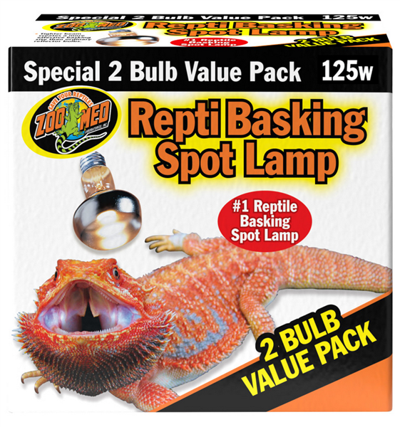 ZooMed Repti Basking Spot Lamp 125 Watt - 2 pack