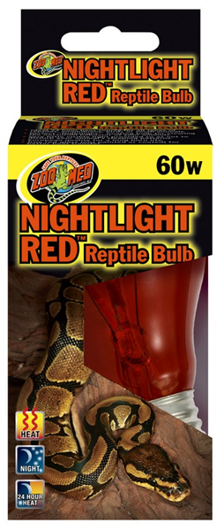 Zoo Med Nightlight Red Reptile Bulb 60W CSA Approved