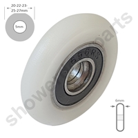 Two Various Dia Shower Door Wheels -SDR-048-M5UT