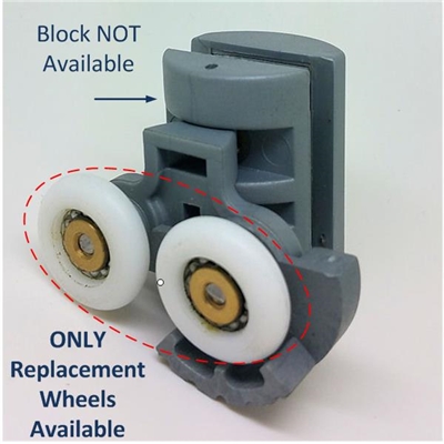 Replacement Shower Door Wheels -SDR-017-19-M4T