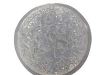 Rose and butterfly concrete plaster mold 1013