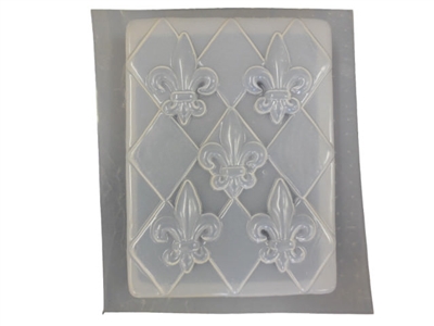 Fleur De Lis concrete or plaster mold 1020