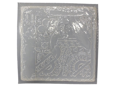 Queen card concrete plaster mold 1022