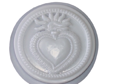 Heart concrete stepping stone mold 1072