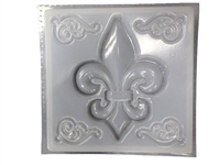 Fleur De Lis concrete stepping stone mold 1156