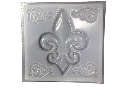 Fleur De Lis concrete stepping stone mold 1156