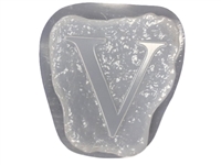 Letter V Concrete Stepping Stone Mold 1202