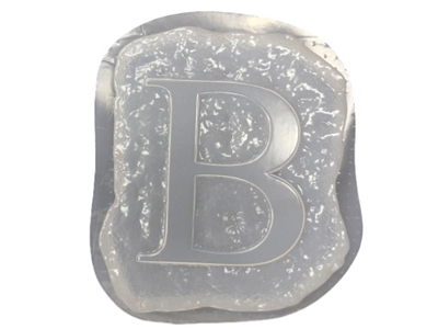 Letter B Concrete Stepping Stone Mold 1204