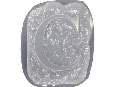 Letter C Concrete Stepping Stone Mold 1205