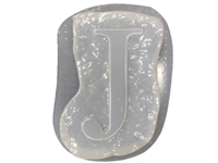 Letter J Concrete Stepping Stone Mold 1208