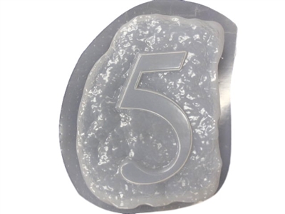 Monogram Number 5 Mold 1233