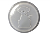 Dog concrete stepping stone mold 1249