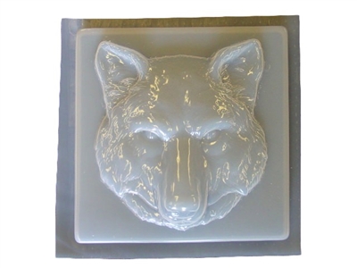 Wolf concrete stepping stone mold 1282