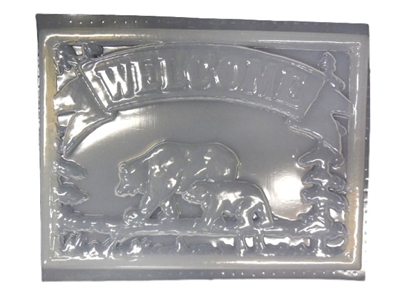 Bears Welcome concrete mold 1285