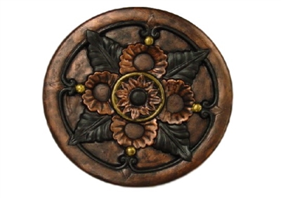 Decorative floral concrete stepping stone mold 1300